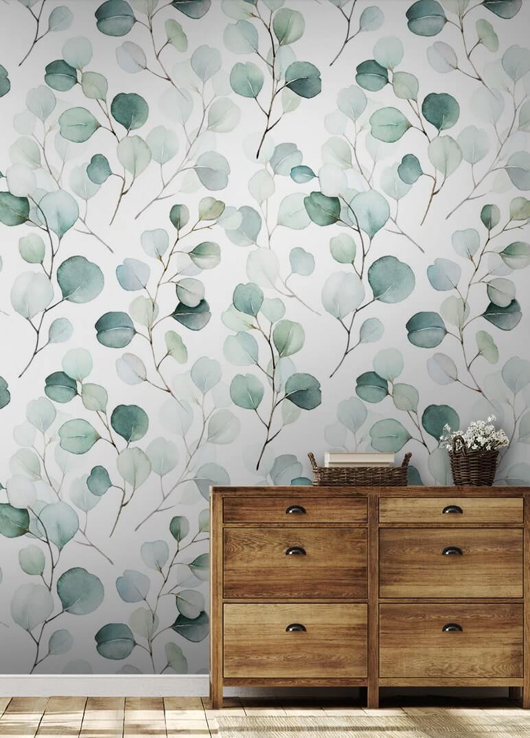 Ronde blaadjes in aquarel — interieur 1