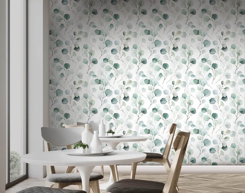 Ronde blaadjes in aquarel — interieur 2
