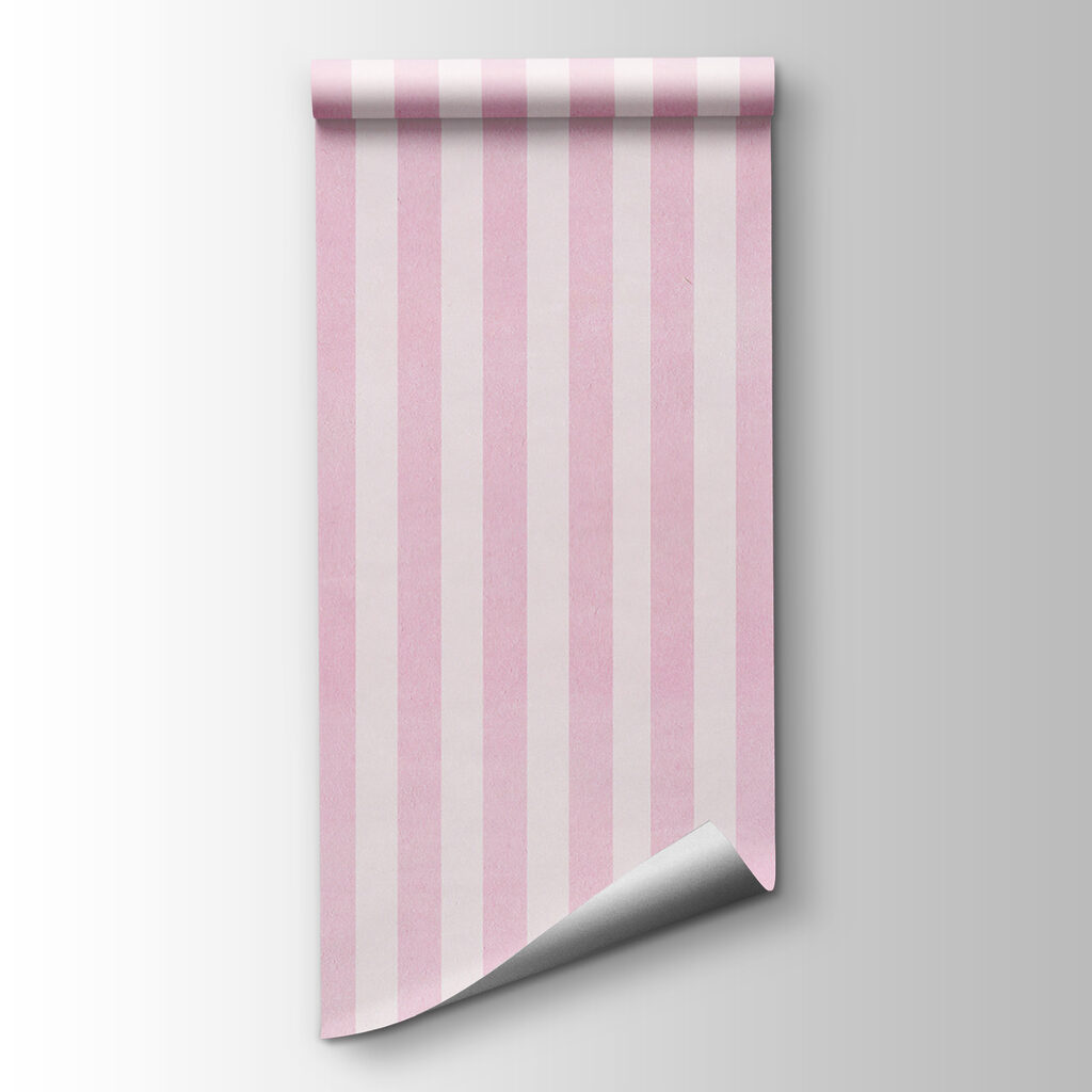 Roze strepen op roomwit — productweergave