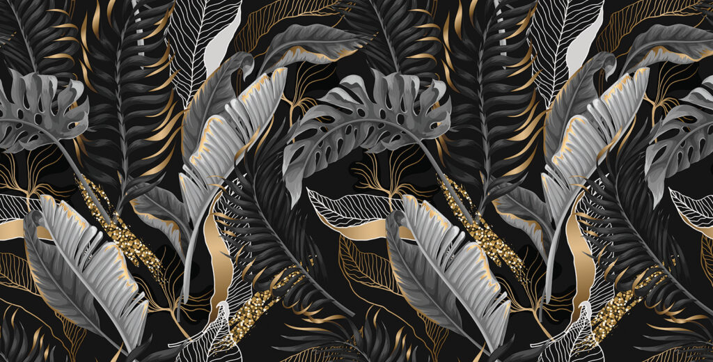 Elegant blad met contrasterende tinten — volledig ontwerp