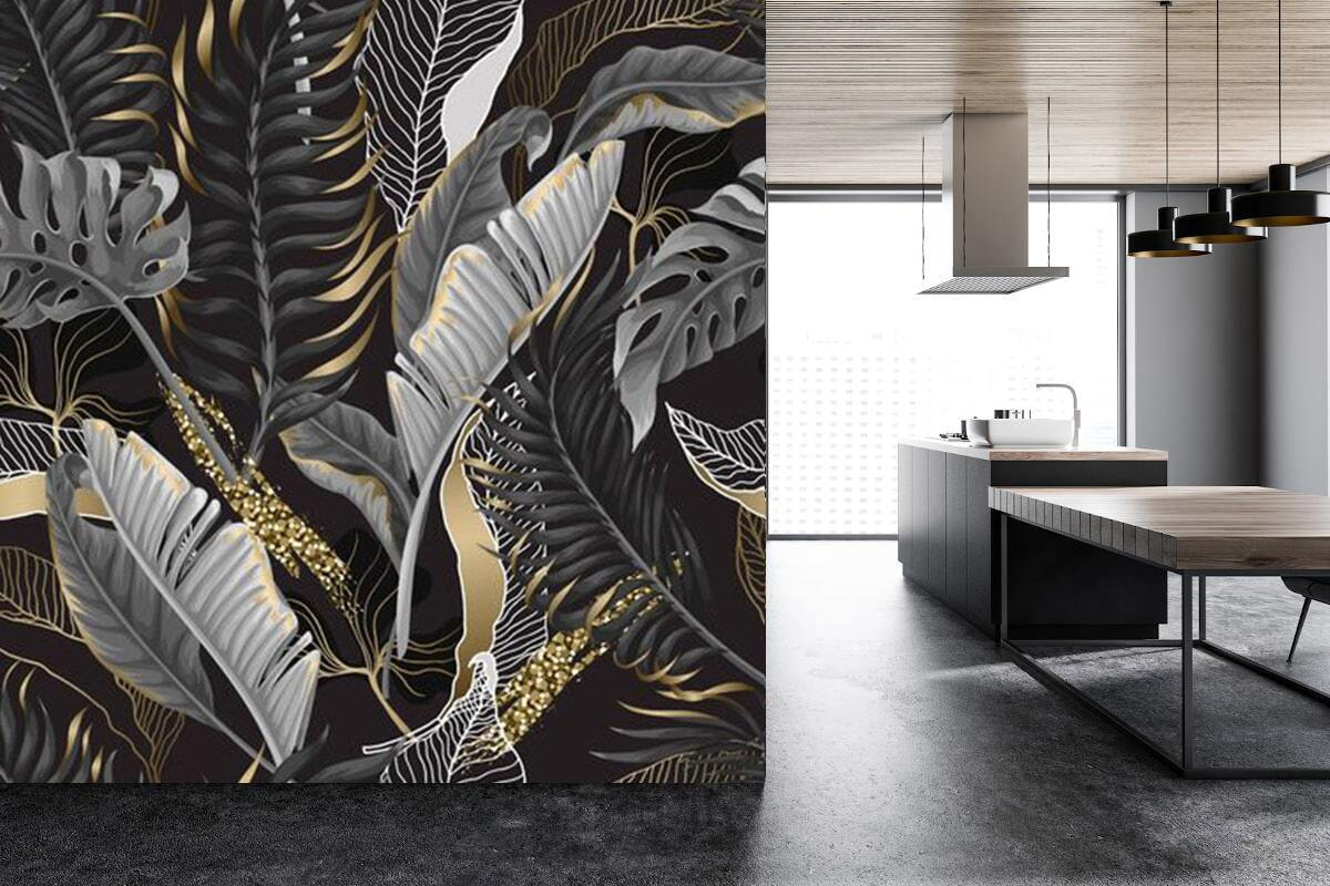 Elegant blad met contrasterende tinten in een interieur