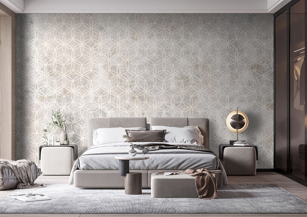 Bleke geometrie op wit — interieur 4