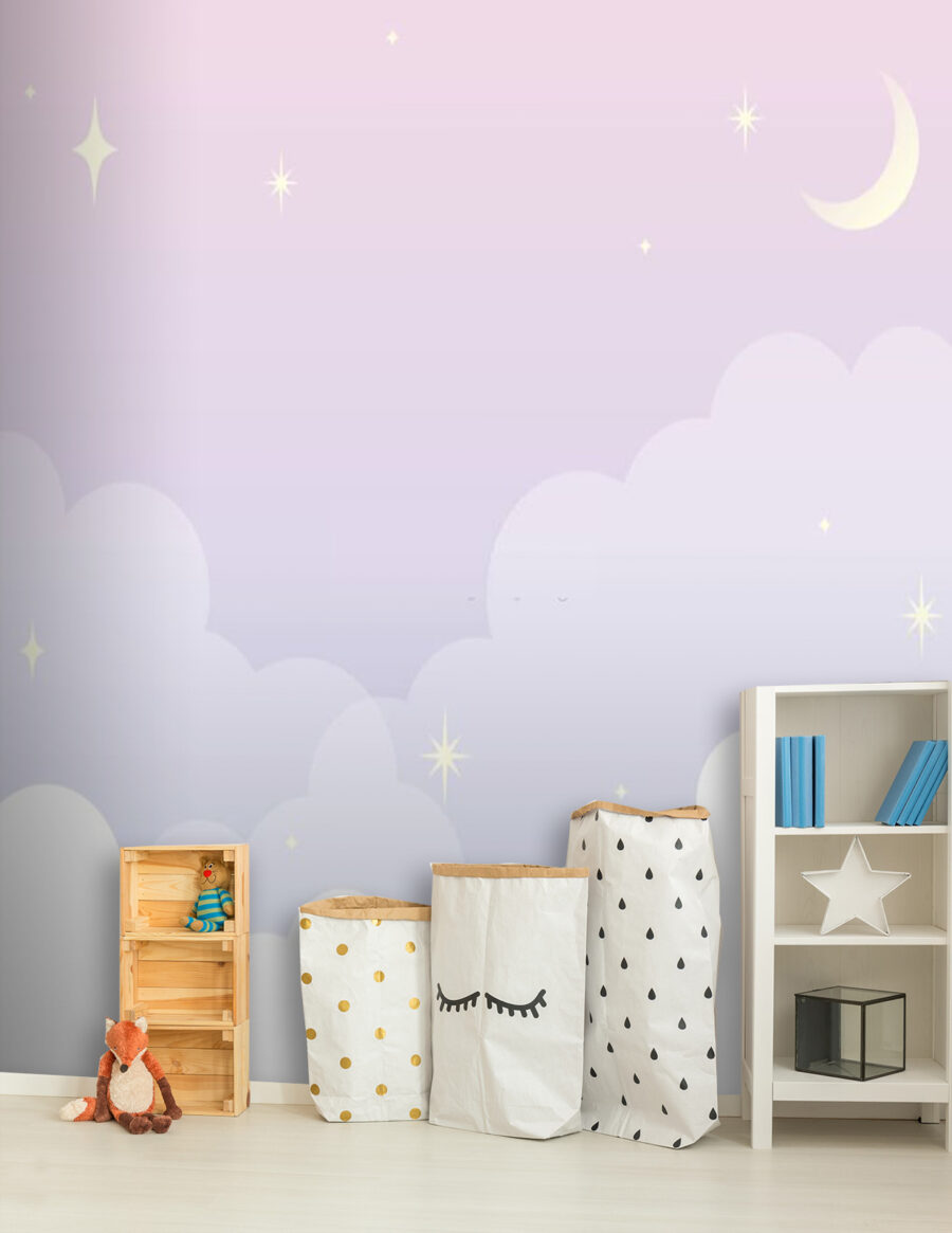 Een maan en wolken aan de hemel — interieur 2
