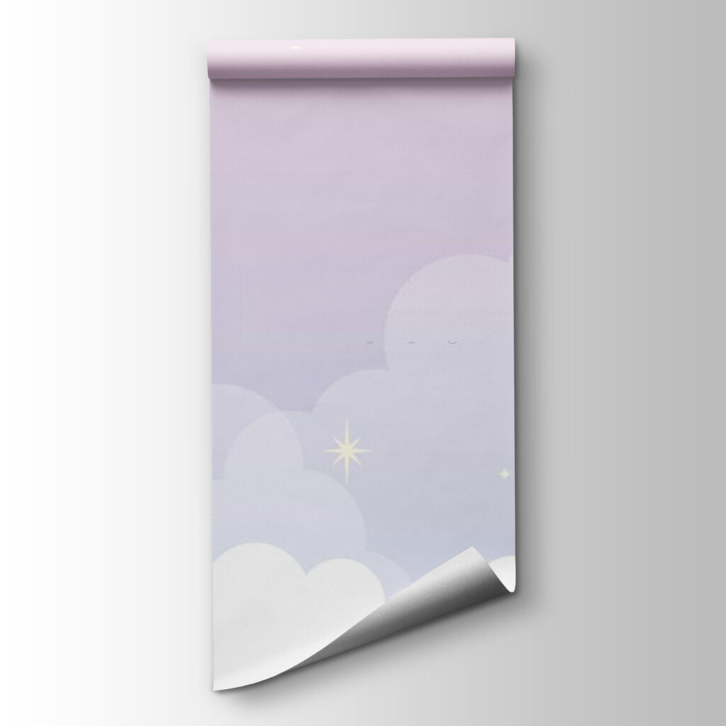 Een maan en wolken aan de hemel — productweergave