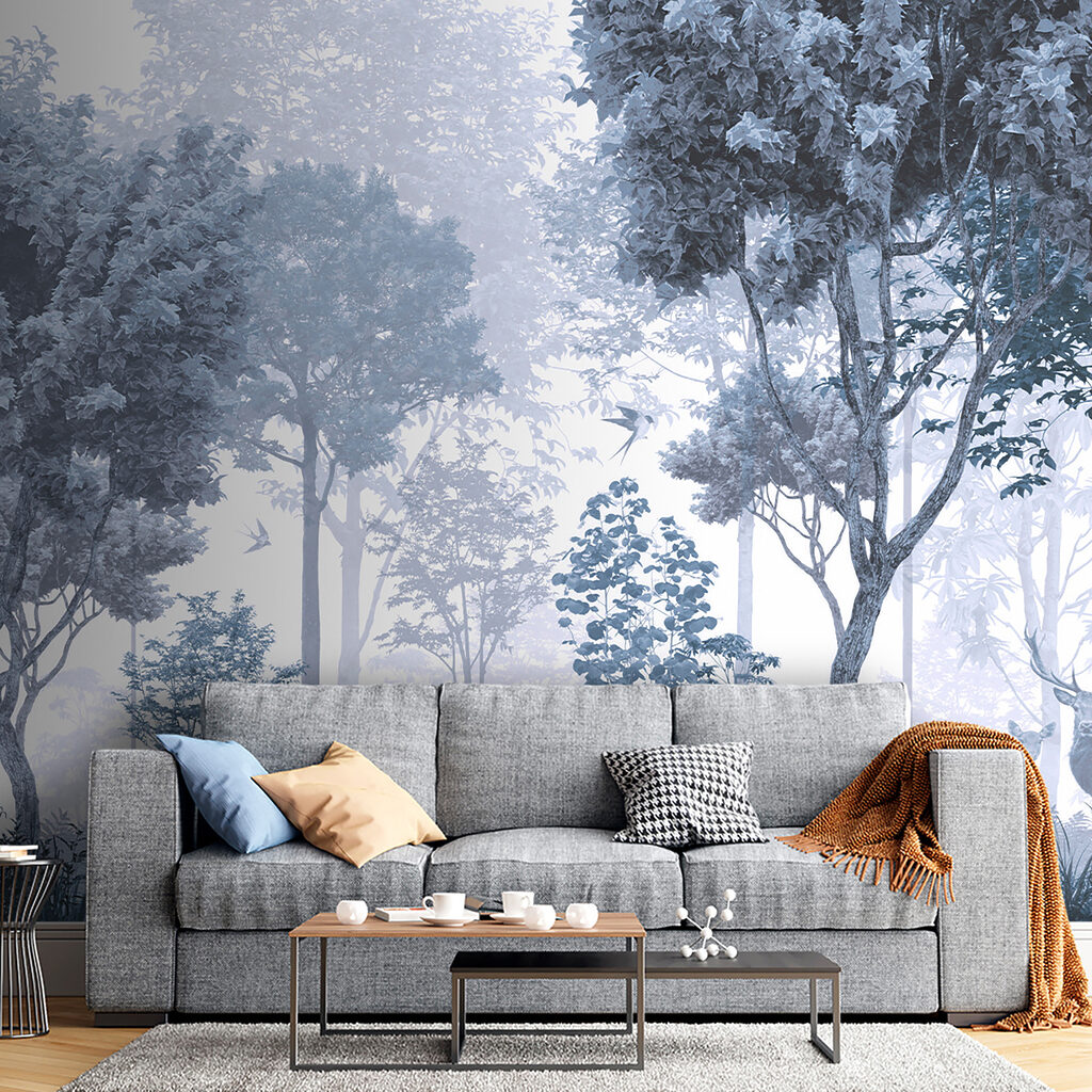 Herten in bleek woud — interieur 2