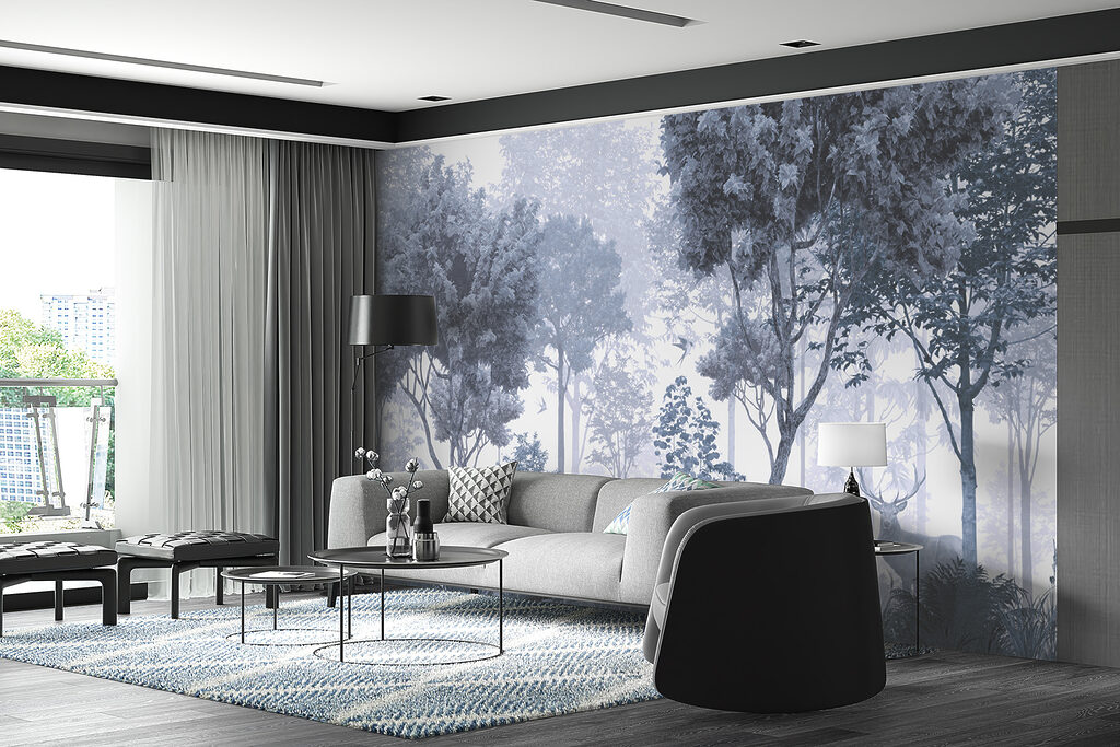 Herten in bleek woud — interieur 3