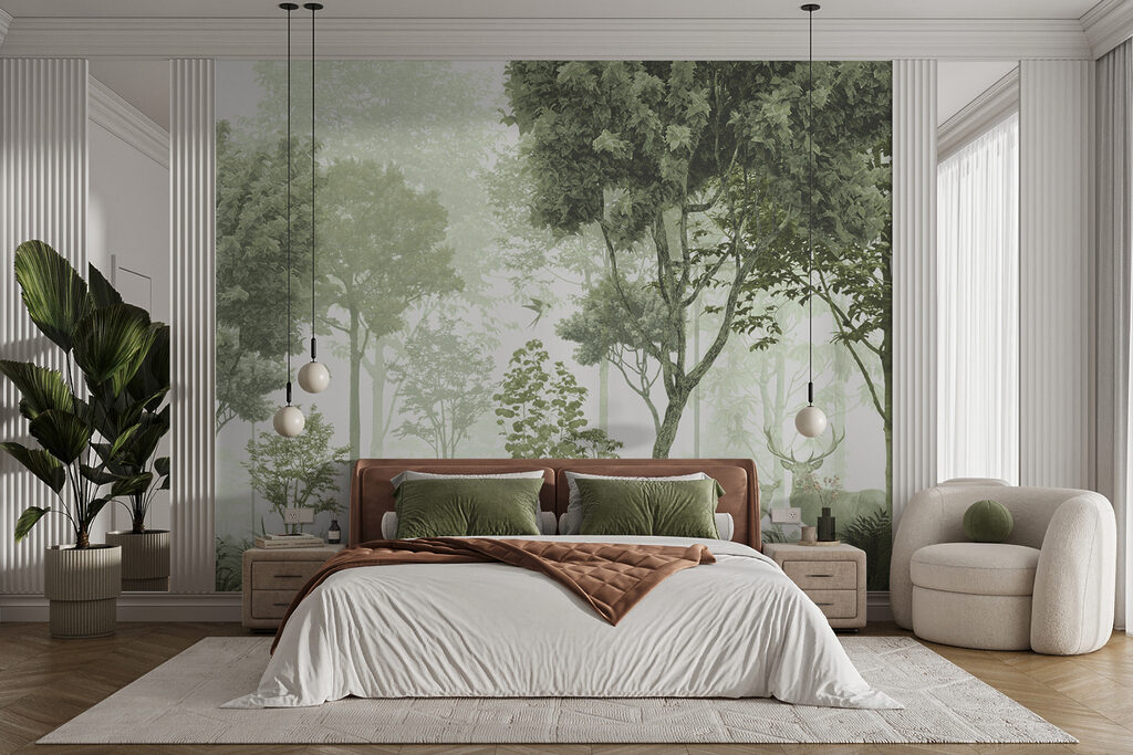 Herten in bleek woud — interieur 2