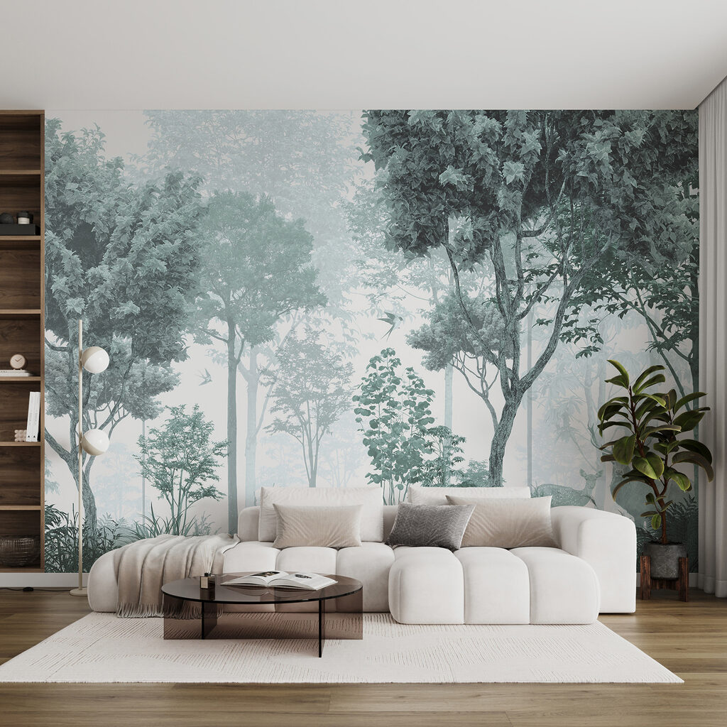 Herten in bleek woud — interieur 3