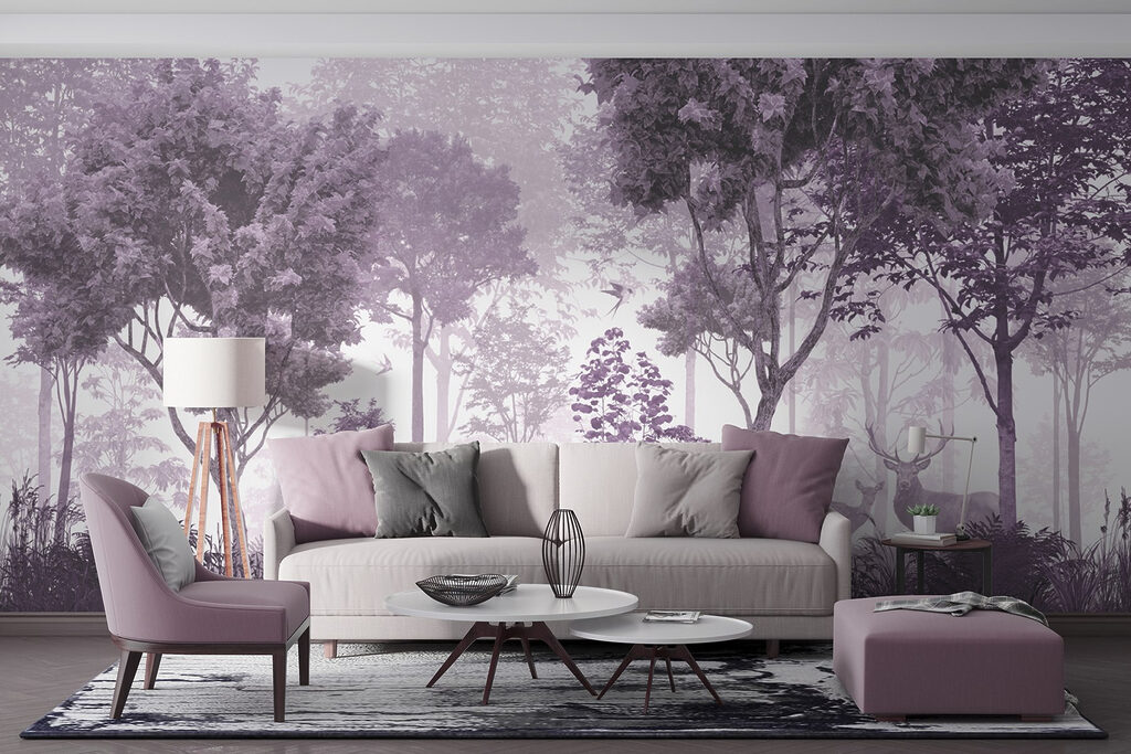 Herten in bleek woud — interieur 2