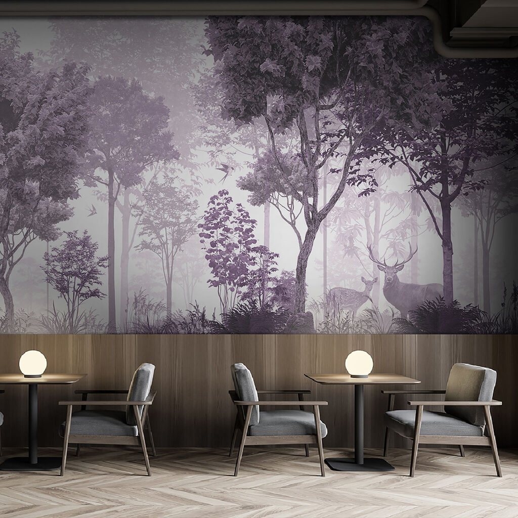 Herten in bleek woud — interieur 3