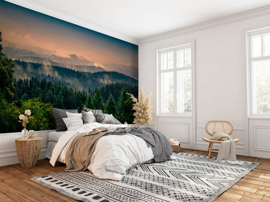 Laatste licht over dennenkruinen — interieur 2