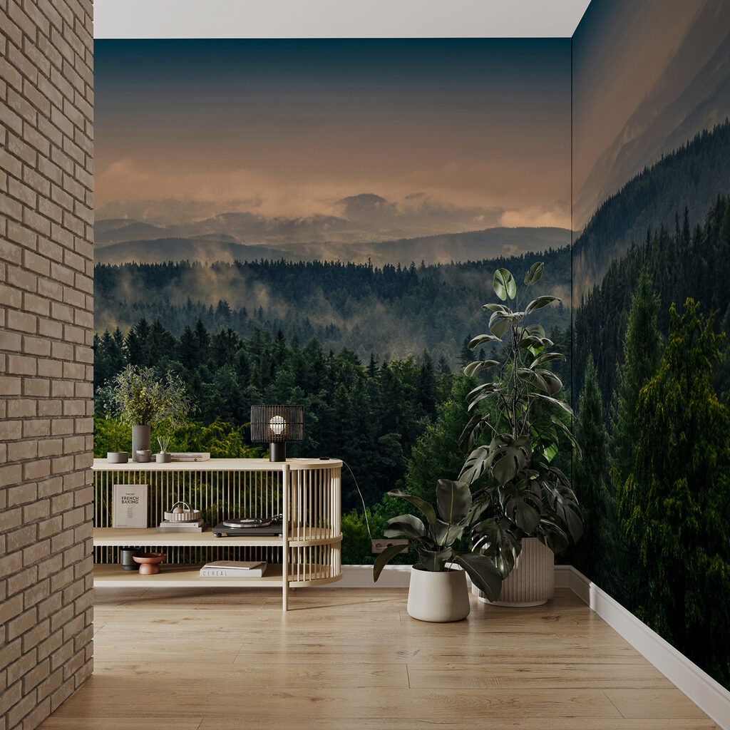 Laatste licht over dennenkruinen — interieur 5