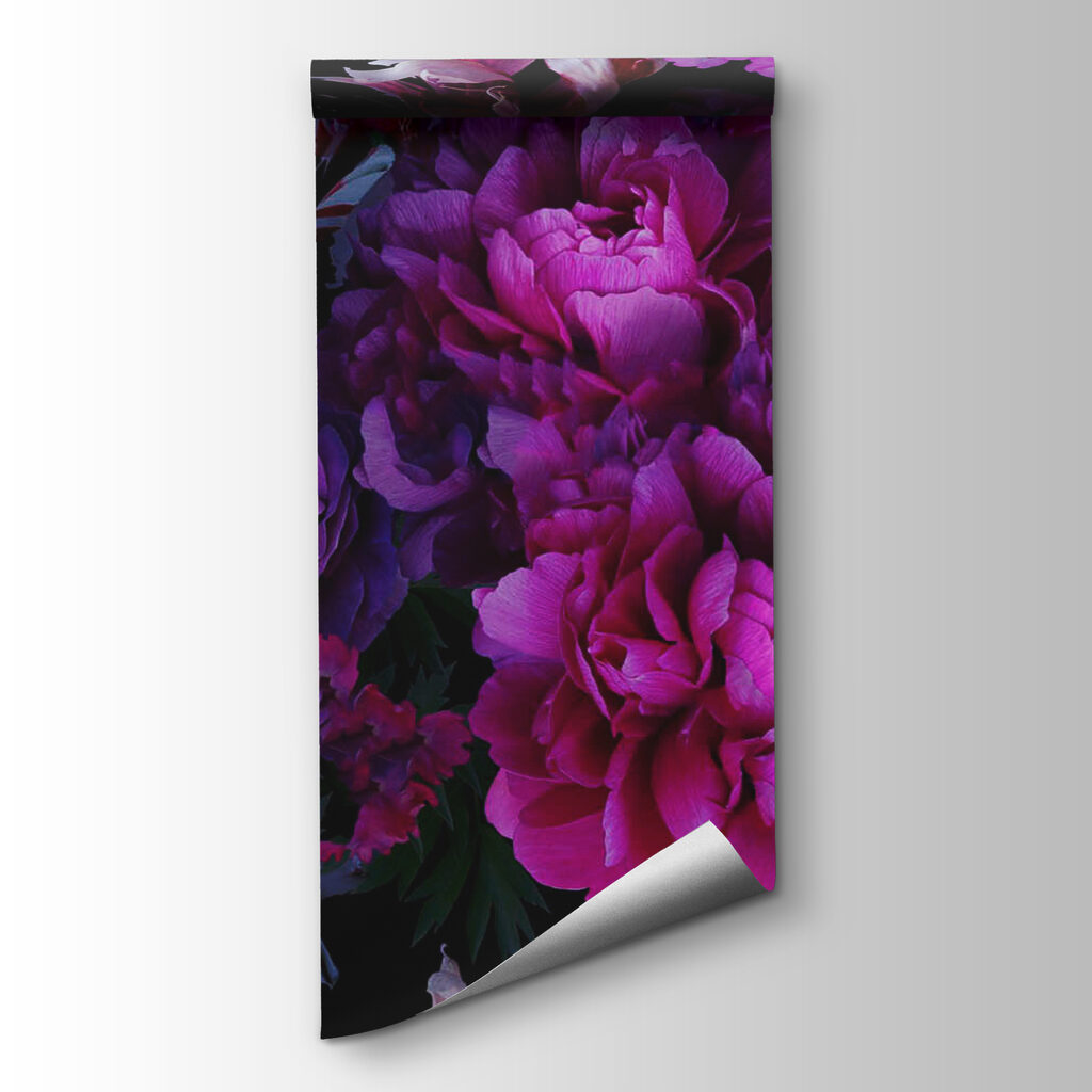 Paarse bloemen, diepe schaduw — productweergave
