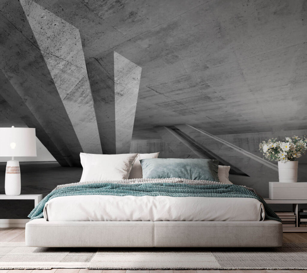 Grijze balken in architectuurspel — interieur 2
