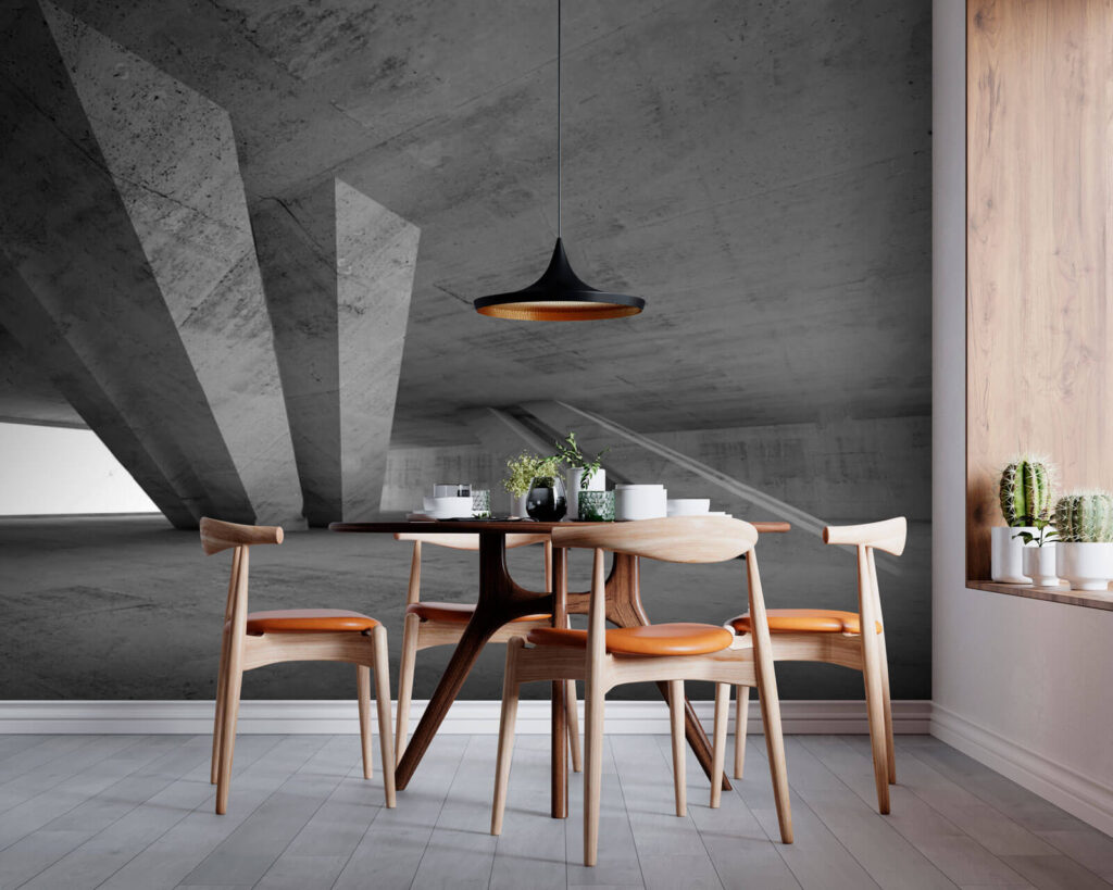 Grijze balken in architectuurspel — interieur 1