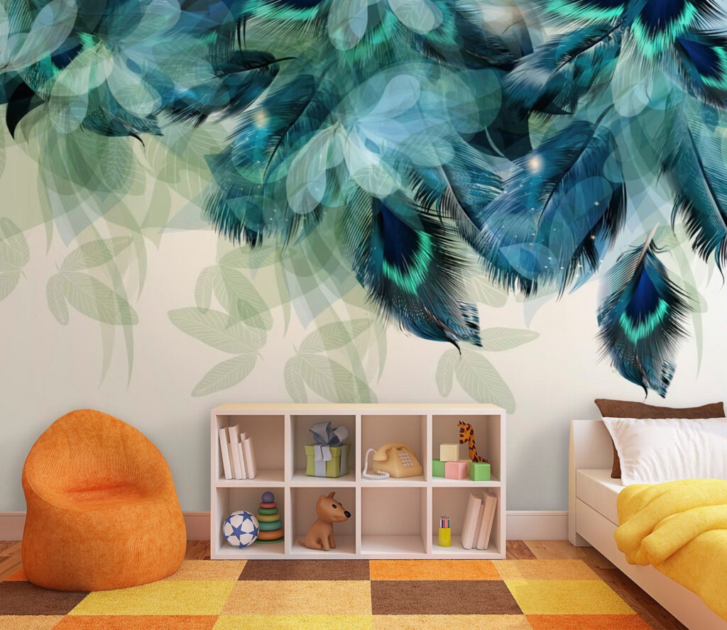 Een rand van pauwenveren — interieur 3