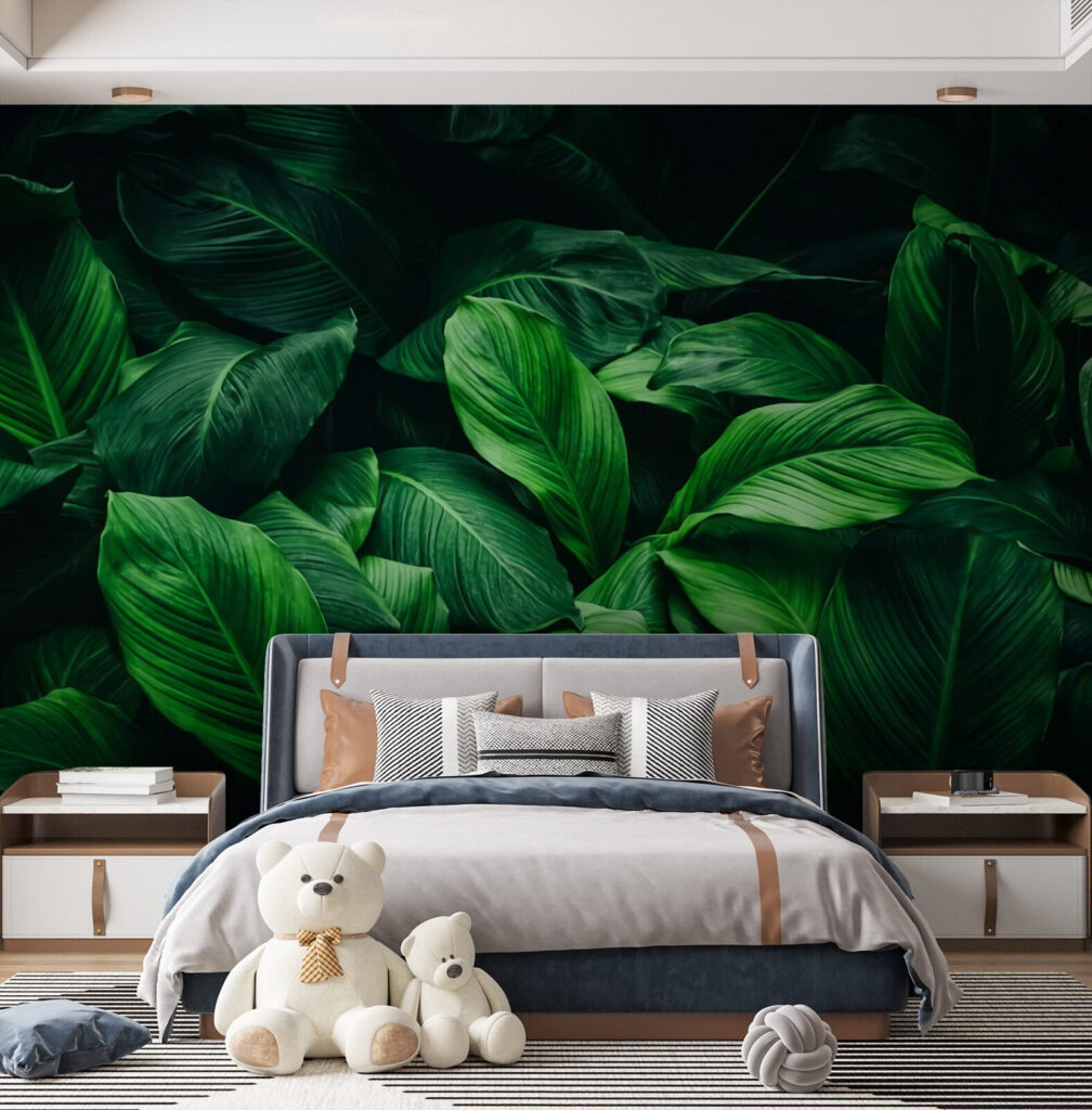 Groep grote groene bladeren — interieur 3