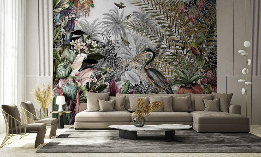 Reiger tussen volle bladeren — interieur 3