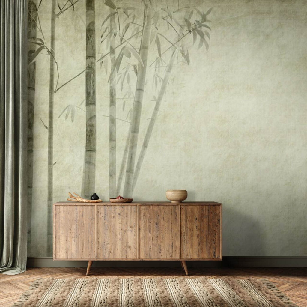 Bamboe in verweerde zandtinten — interieur 1