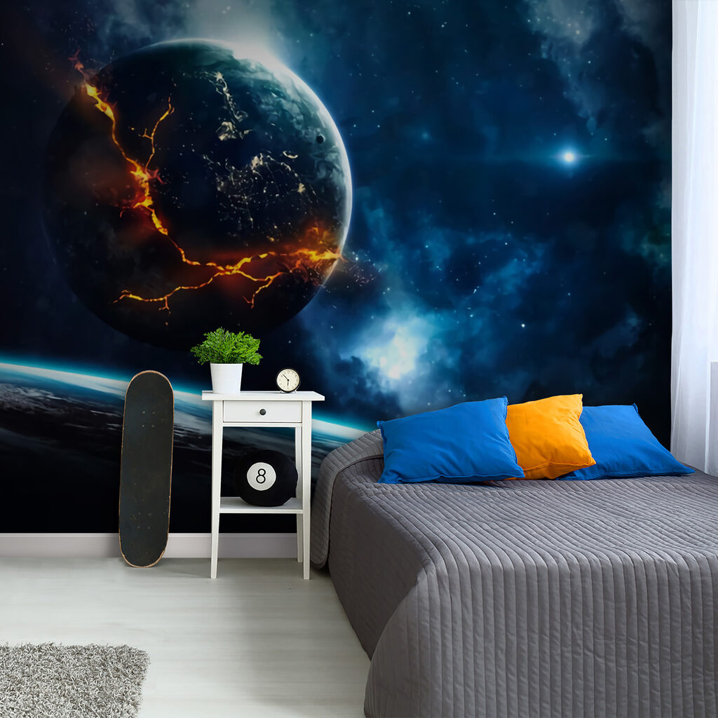 Planeet met gloeiende breuken — interieur 4