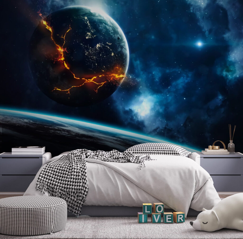 Planeet met gloeiende breuken — interieur 2