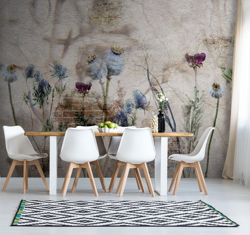 Verfijnde bloemen gaan op in zachte tinten — interieur 3