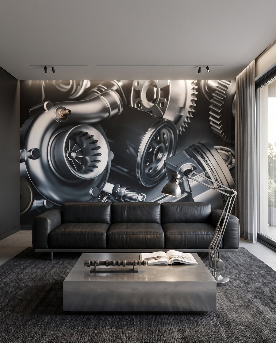 Een samenspel van tandwielen in een interieur