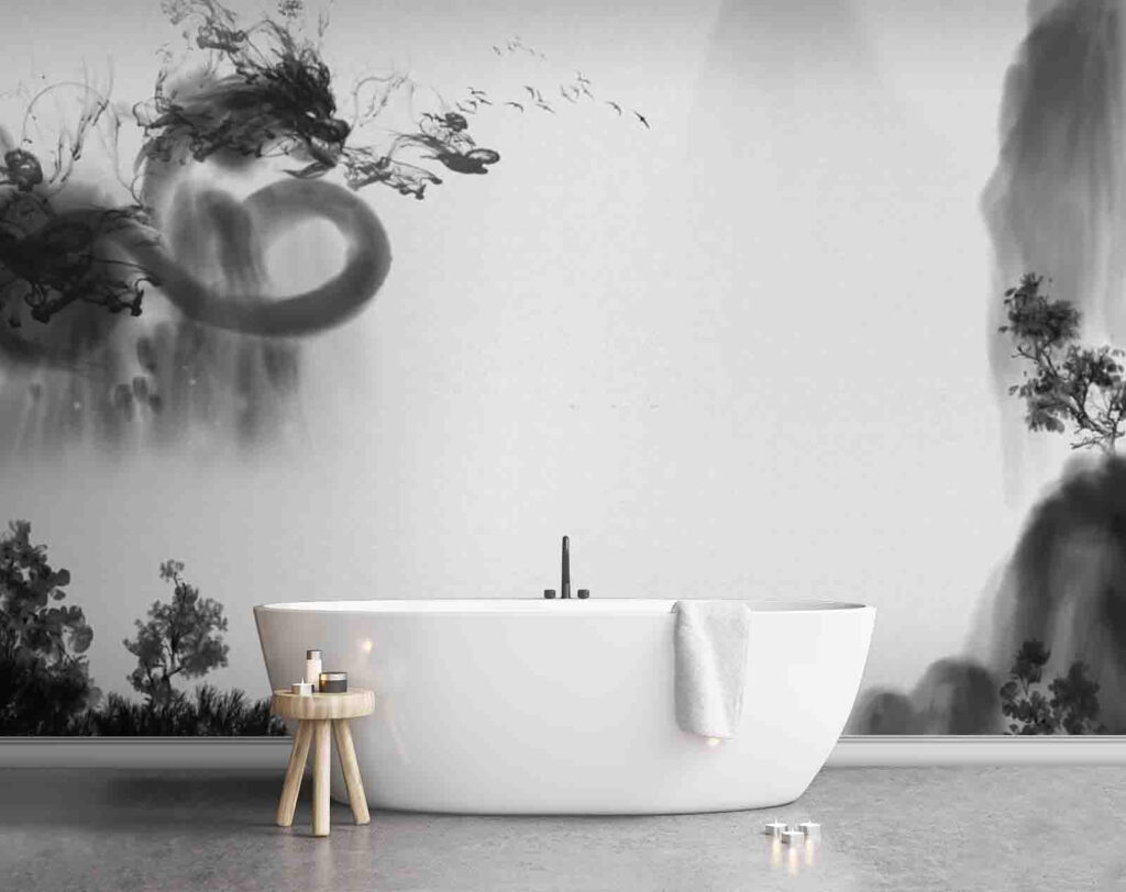 Draak rond bergnevel — interieur 1