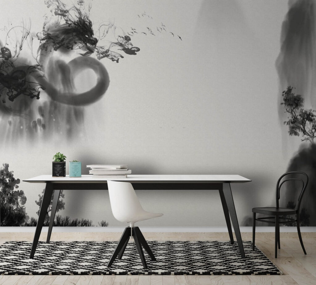 Draak rond bergnevel — interieur 3