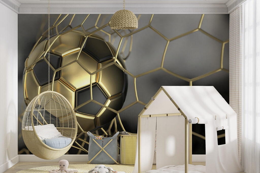 Gouden bal in beweging — interieur 4
