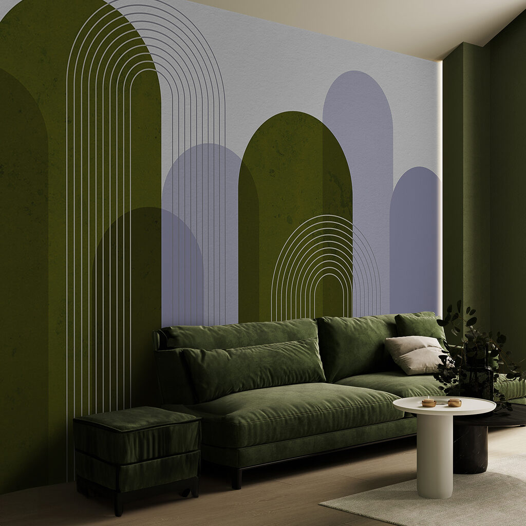 Bogen achter dunne lijnbogen — interieur 1