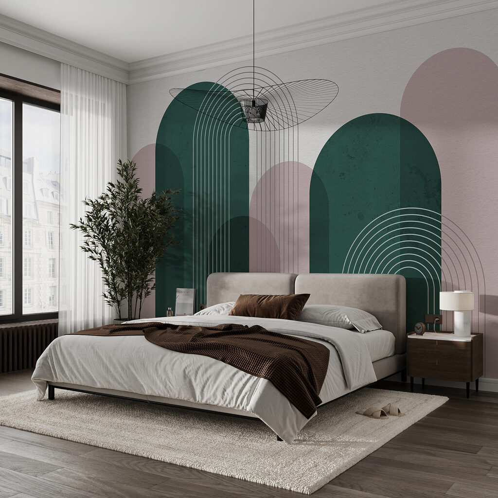 Bogen achter dunne lijnbogen — interieur 1