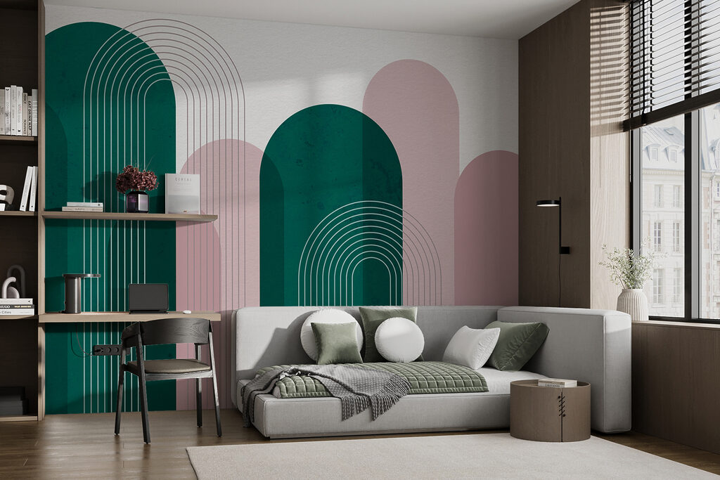 Bogen achter dunne lijnbogen — interieur 2