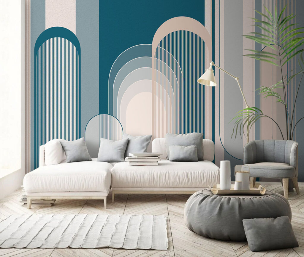 Pastelbogen in lange banen — interieur 3