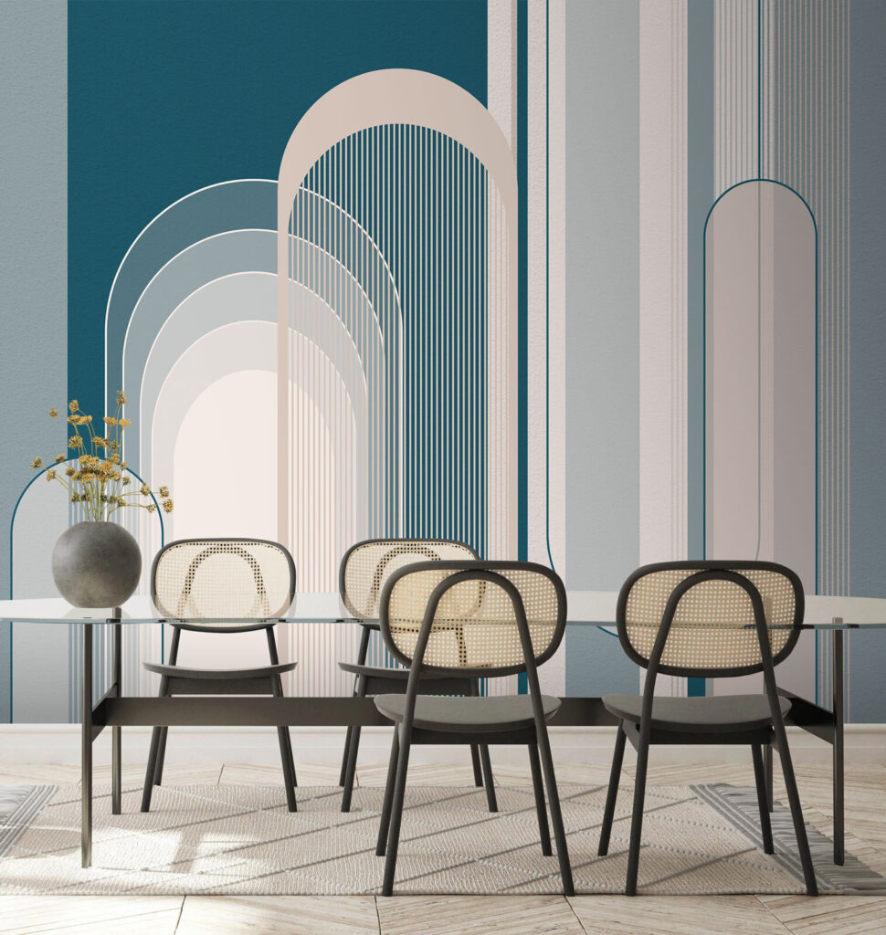 Pastelbogen in lange banen — interieur 1