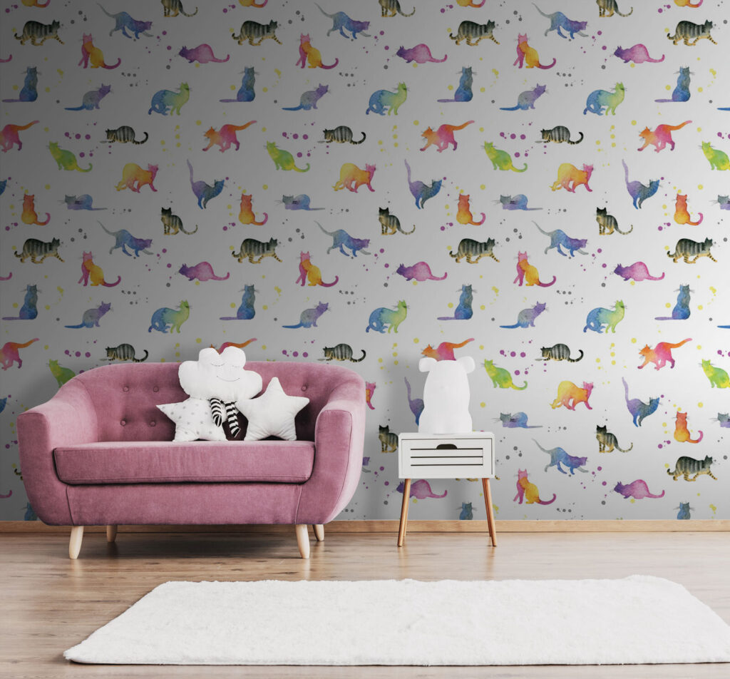 Kleine dinosaurussen in aquarel — interieur 5