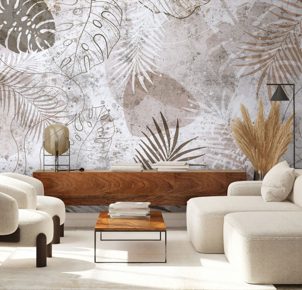 Elegante botanische patronen in neutrale tinten — interieur 2