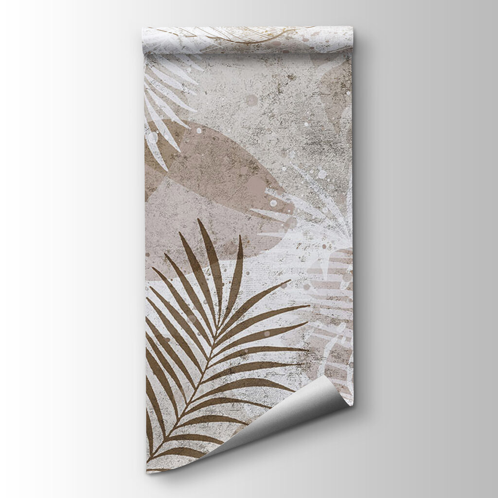 Elegante botanische patronen in neutrale tinten — productweergave