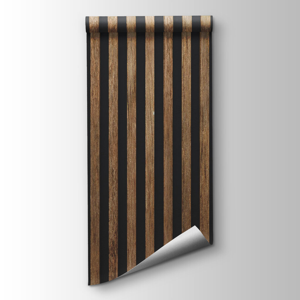 Houten latten, donkere voegen — productweergave