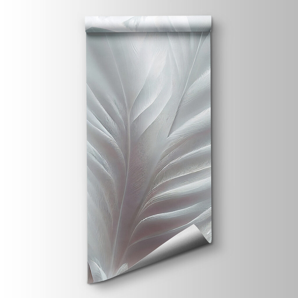 Witte veren in close-up — productweergave