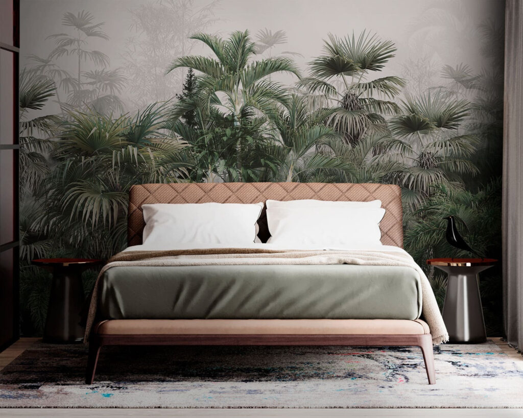 Palmen boven dicht struikgewas — interieur 1