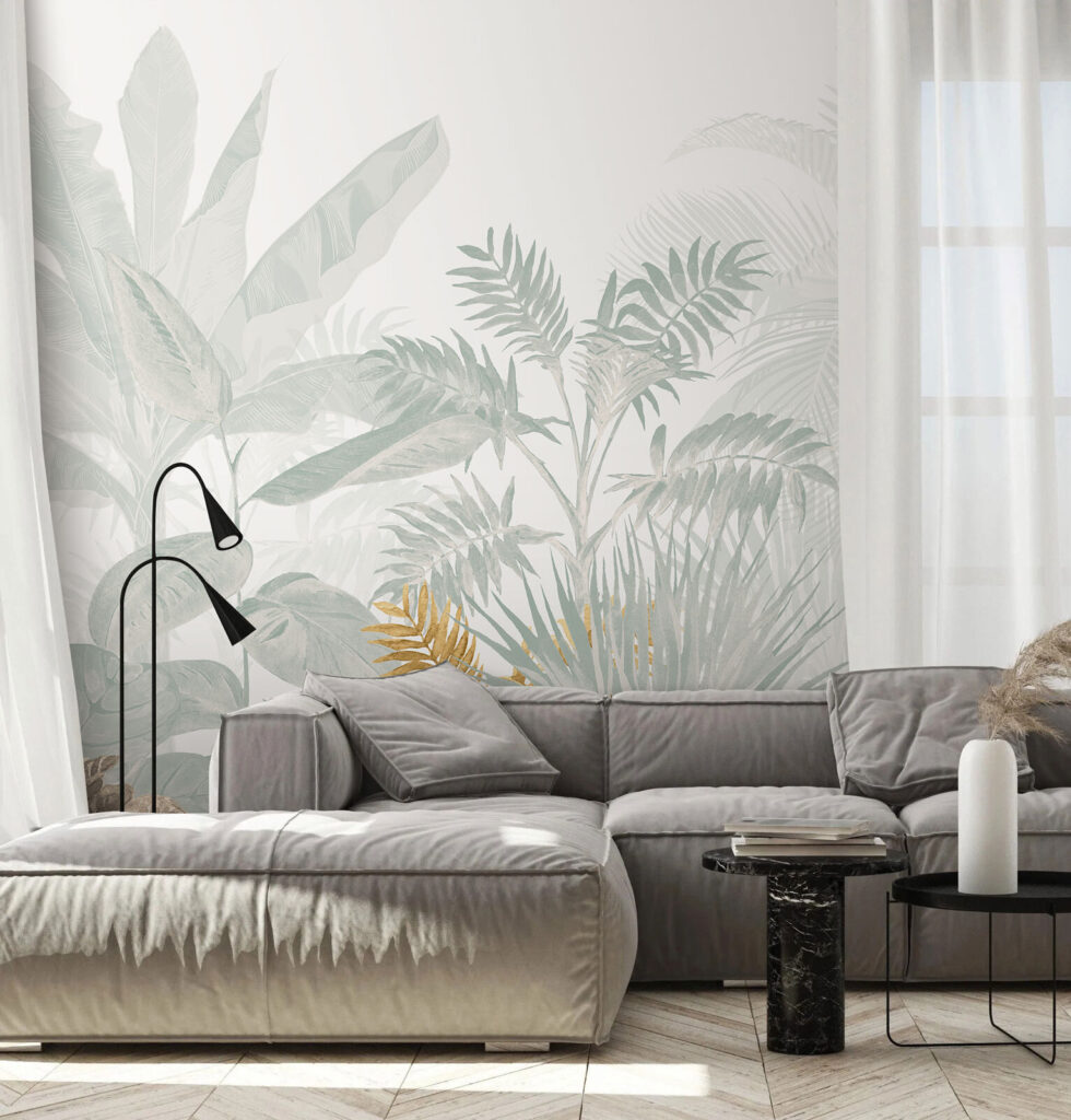 Varens boven bleke palmen — interieur 3