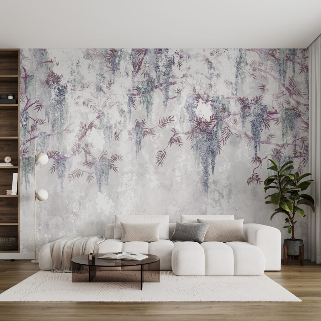 Hangende bloesemtakken — interieur 1