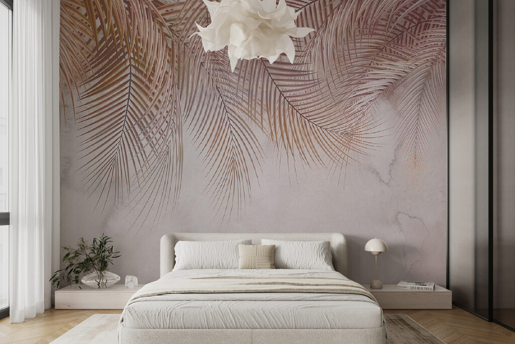 Delicate palmen tegen een zachte achtergrond — interieur 4