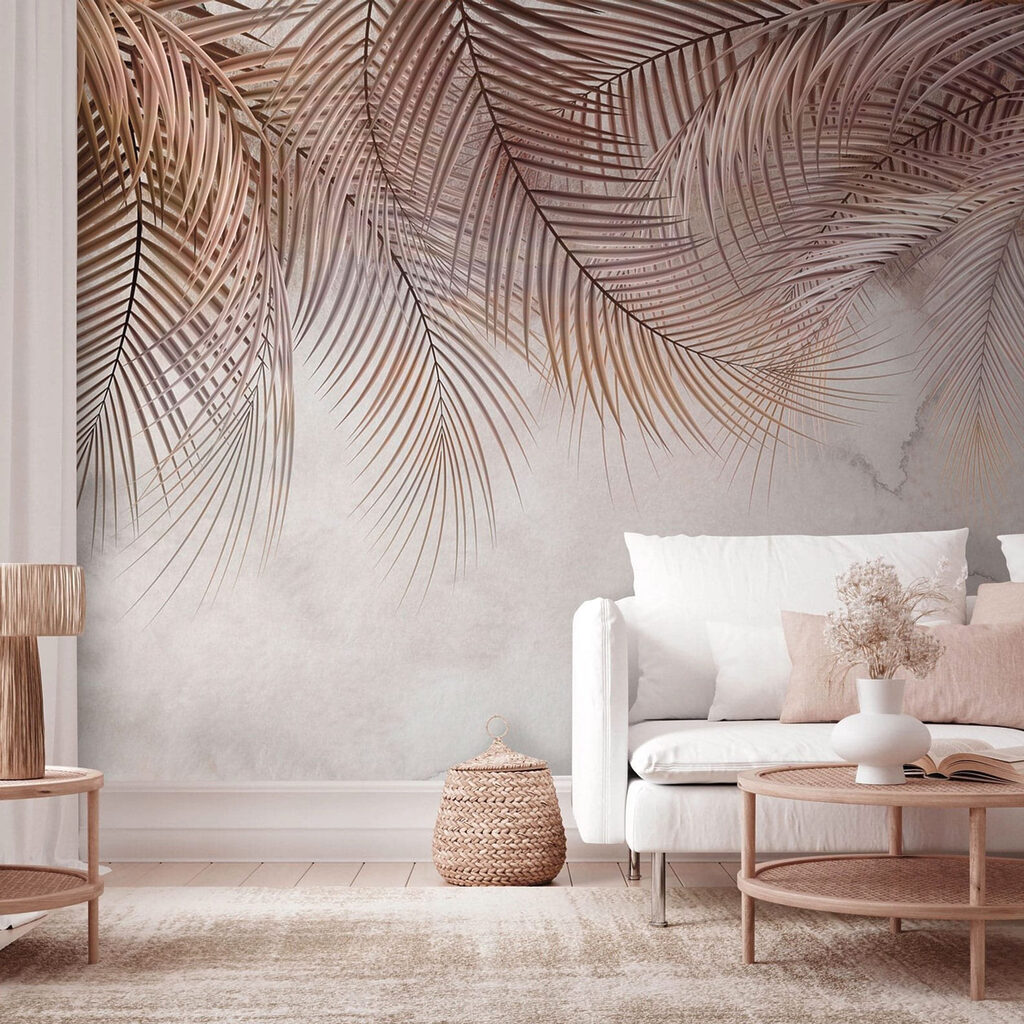 Delicate palmen tegen een zachte achtergrond — interieur 5