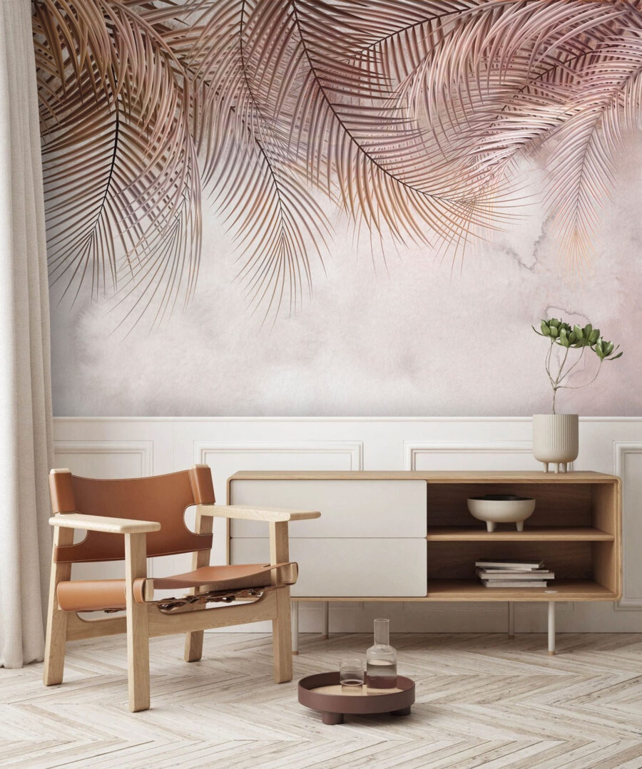Delicate palmen tegen een zachte achtergrond — interieur 3