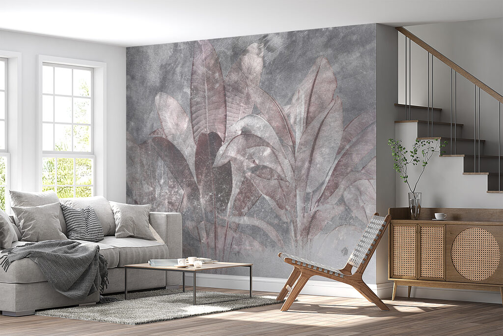 Tropenblad door verweerde mist — interieur 3