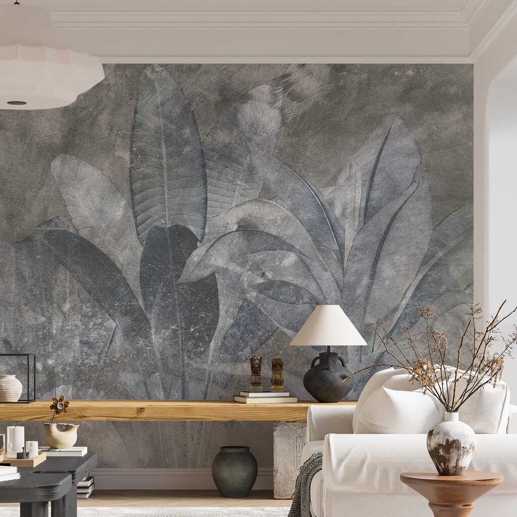Elegant gebladerte in zachte tinten — interieur 3
