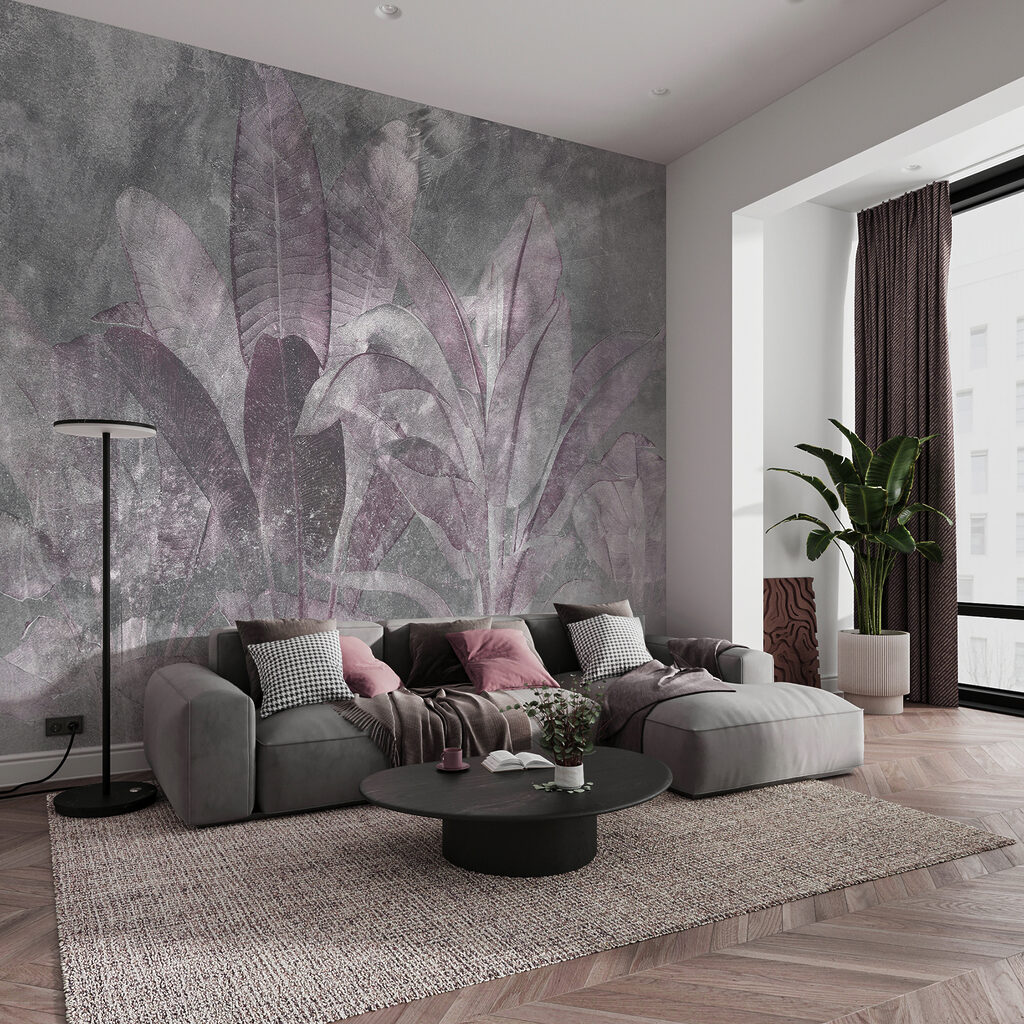 Tropenblad door verweerde mist — interieur 1