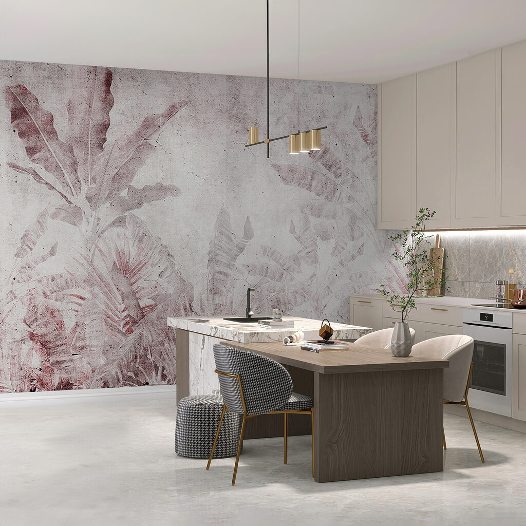 Palmblad in oude afdrukken — interieur 1